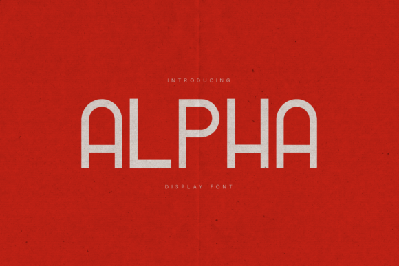 Alpha: The Bold, Modern Display Typeface for Impactful Design