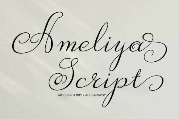 Ameliya Script: A Modern Font for Elegant and Feminine Designs