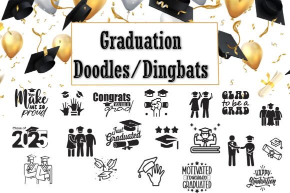 Celebrate Milestones with Graduation Doodles Font