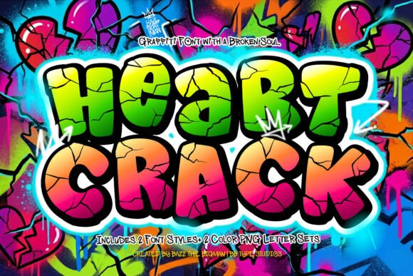 Heart Crack: A Font That Brings Urban Energy to Your Designs