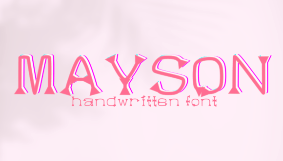 Mayson: A Handwritten Font That Feels Like a Conversation