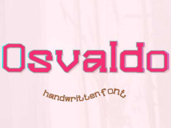 Osvaldo: The Font That Feels Like a Handwritten Note