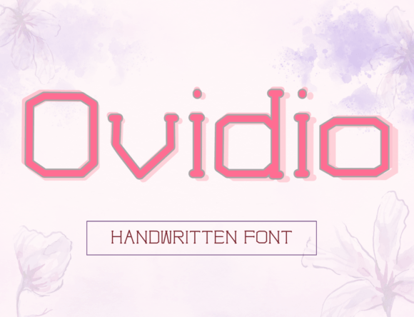 Ovidio: The Handwritten Font That Brings Authenticity to Your Work