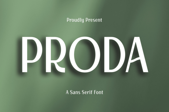 Proda: Capturing the Golden Hour in Modern Typography