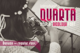 Quarta: A Geometric Color Font for Modern Design