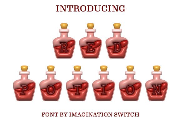 Red Potion Inflated: Injecting Playful Dimension Into Modern Typography