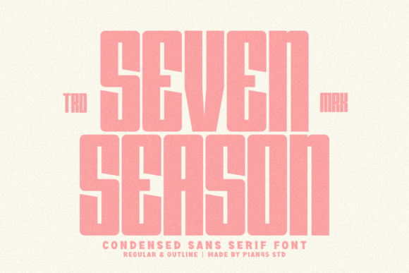 Seven Season: The Retro Font That Brings Bold, Blocky Energy to Your Work