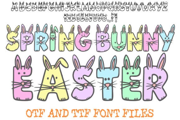 Spring Bunny Easter: A Whimsical Font for Festive Design