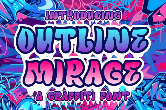 Unleashing Urban Energy: The Outline Mirage Typeface