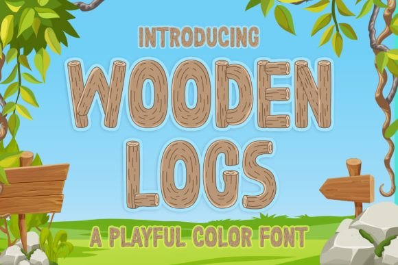 Wooden Logs: A Font with Rustic Character and Modern Appeal